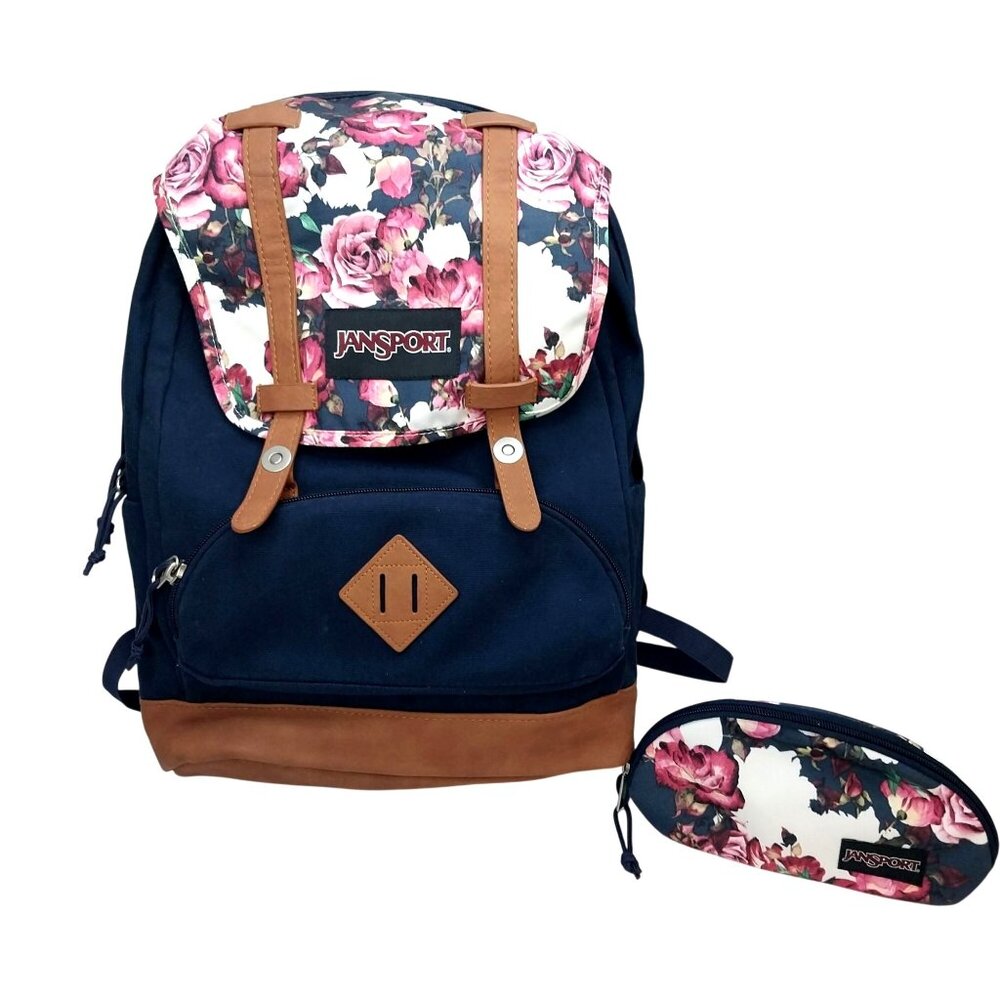 Jansport Baughman Backpack Multi Floral Finesse & Pencil Case 25L Floral Hiking